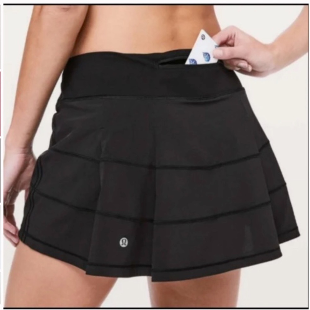 lululemon athletica Black Mini Skirt